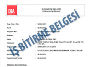 İş Bitirme Belgesi